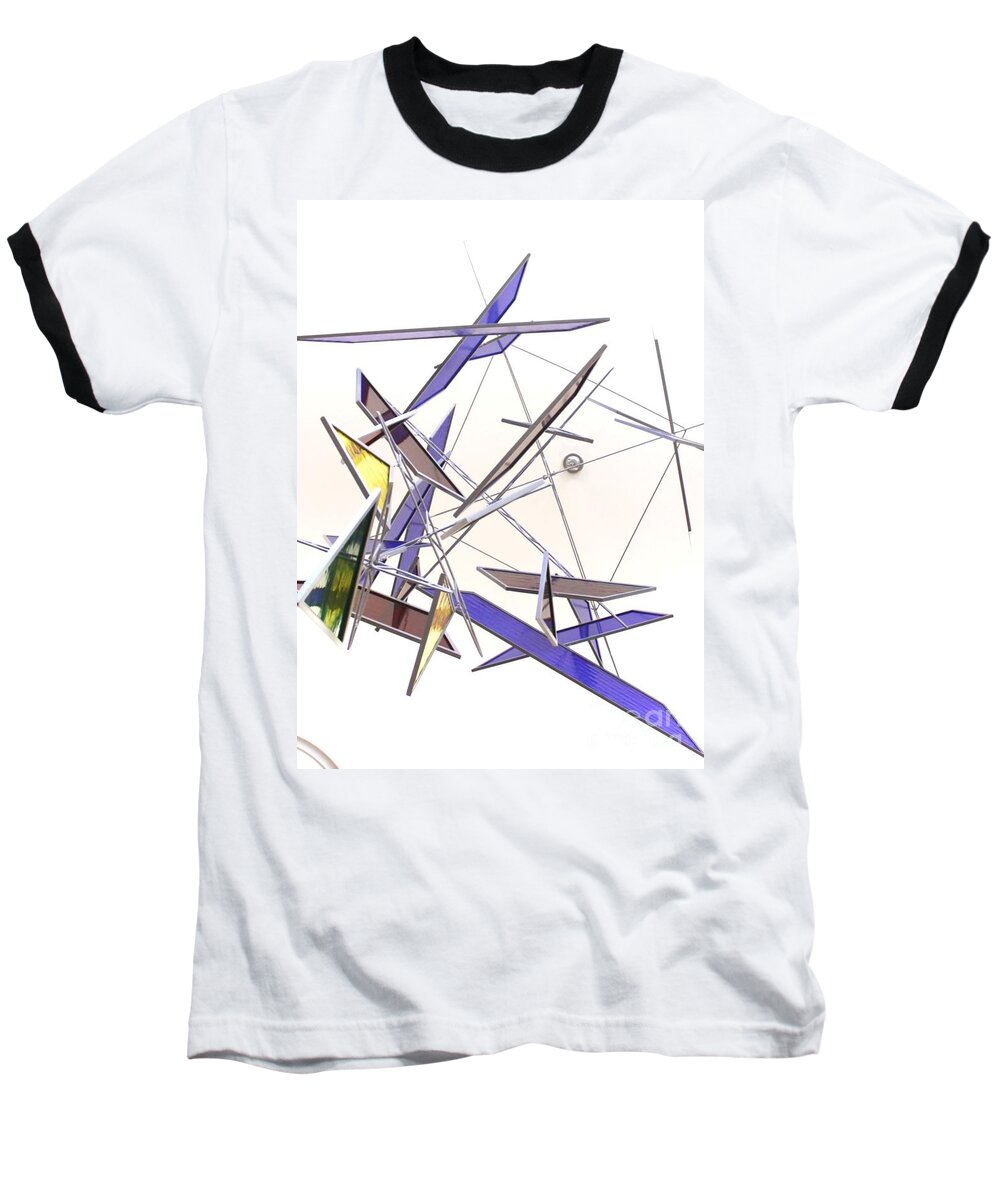 1000 Views Baseball T-Shirt featuring the photograph Glass Abstract by Jenny Revitz Soper