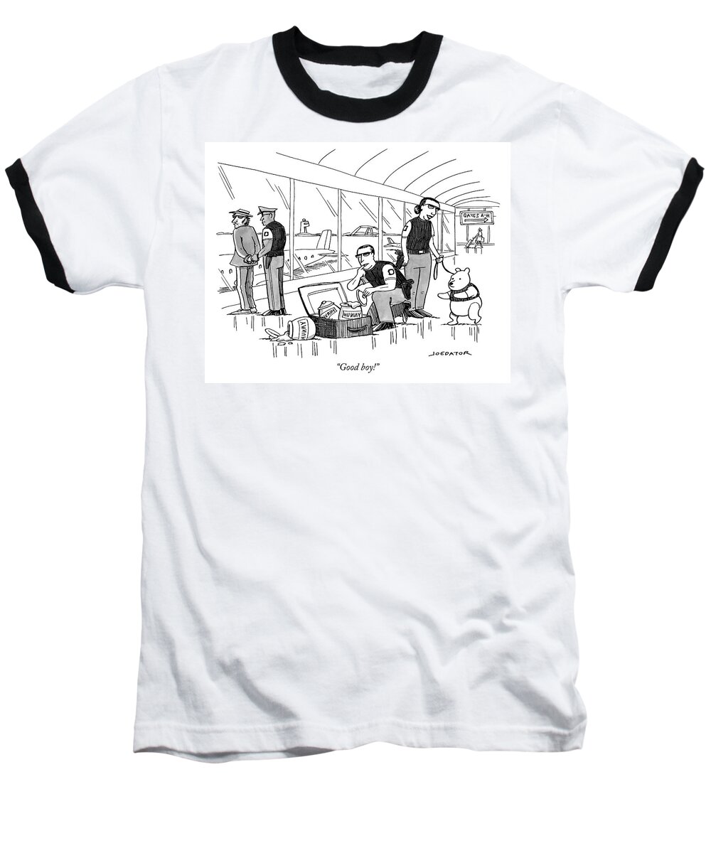 good Boy! Baseball T-Shirt featuring the drawing Good Boy by Joe Dator