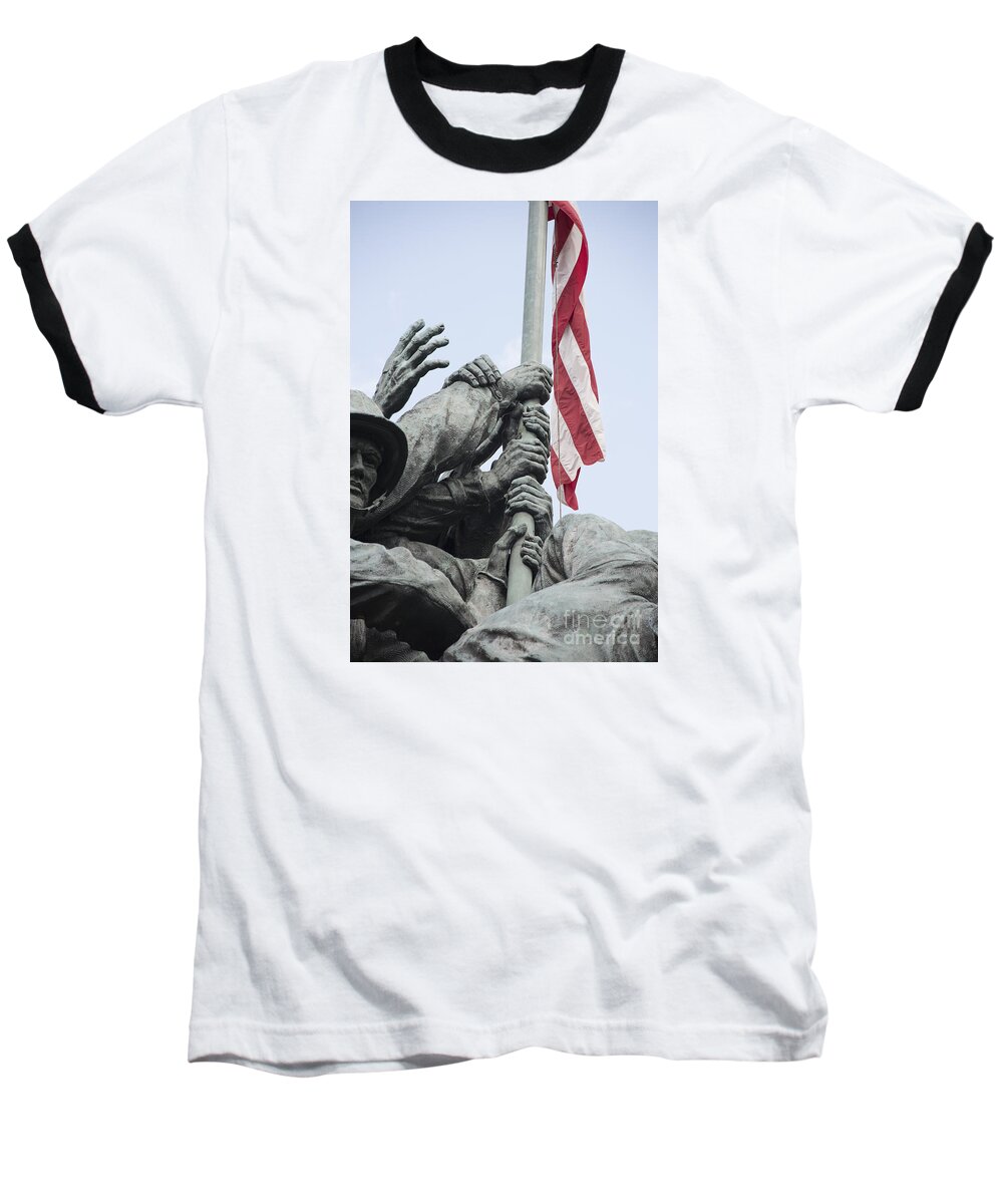 Iwo Jima Baseball T-Shirt featuring the photograph Hands of Suribachi by David Bearden