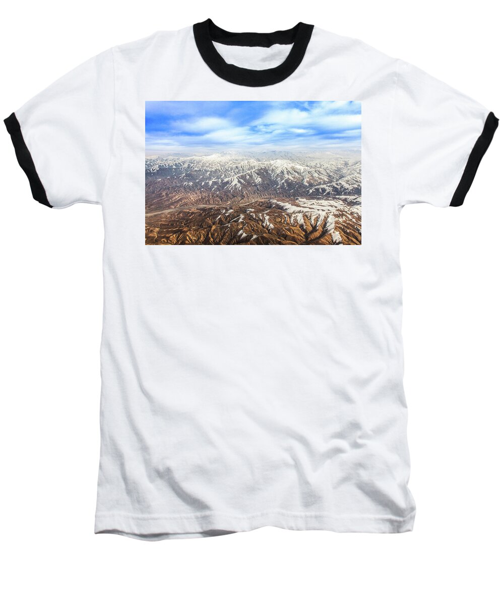 Central Asia Baseball T-Shirt featuring the photograph Hindu Kush Snowy Peaks by SR Green