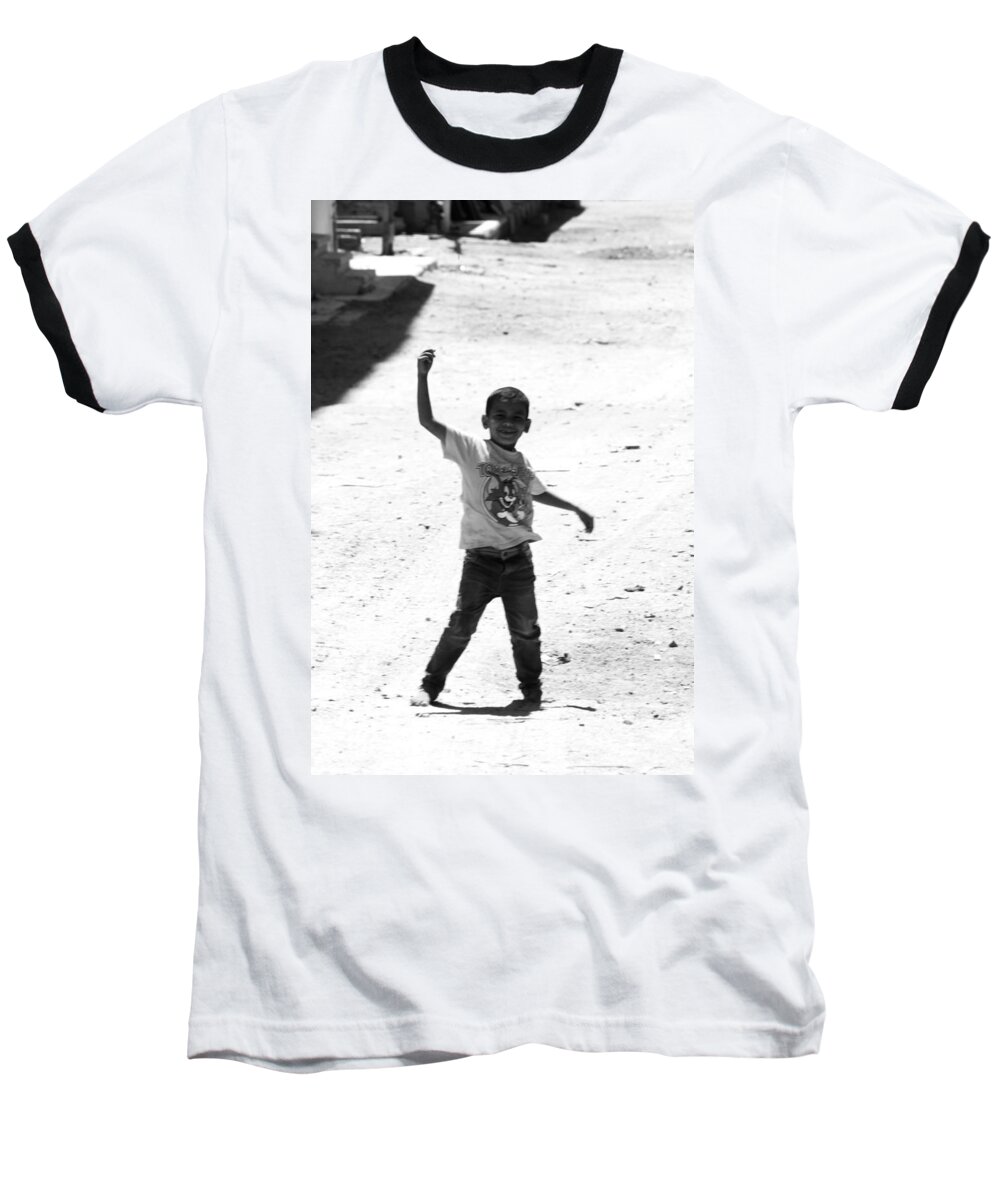 Jezcself Baseball T-Shirt featuring the photograph I Am The Champion by Jez C Self