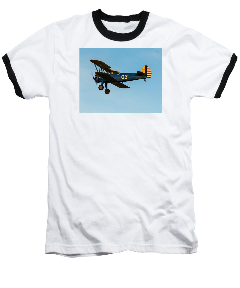 Bealeton Baseball T-Shirt featuring the photograph In Flight 3 by Leah Palmer