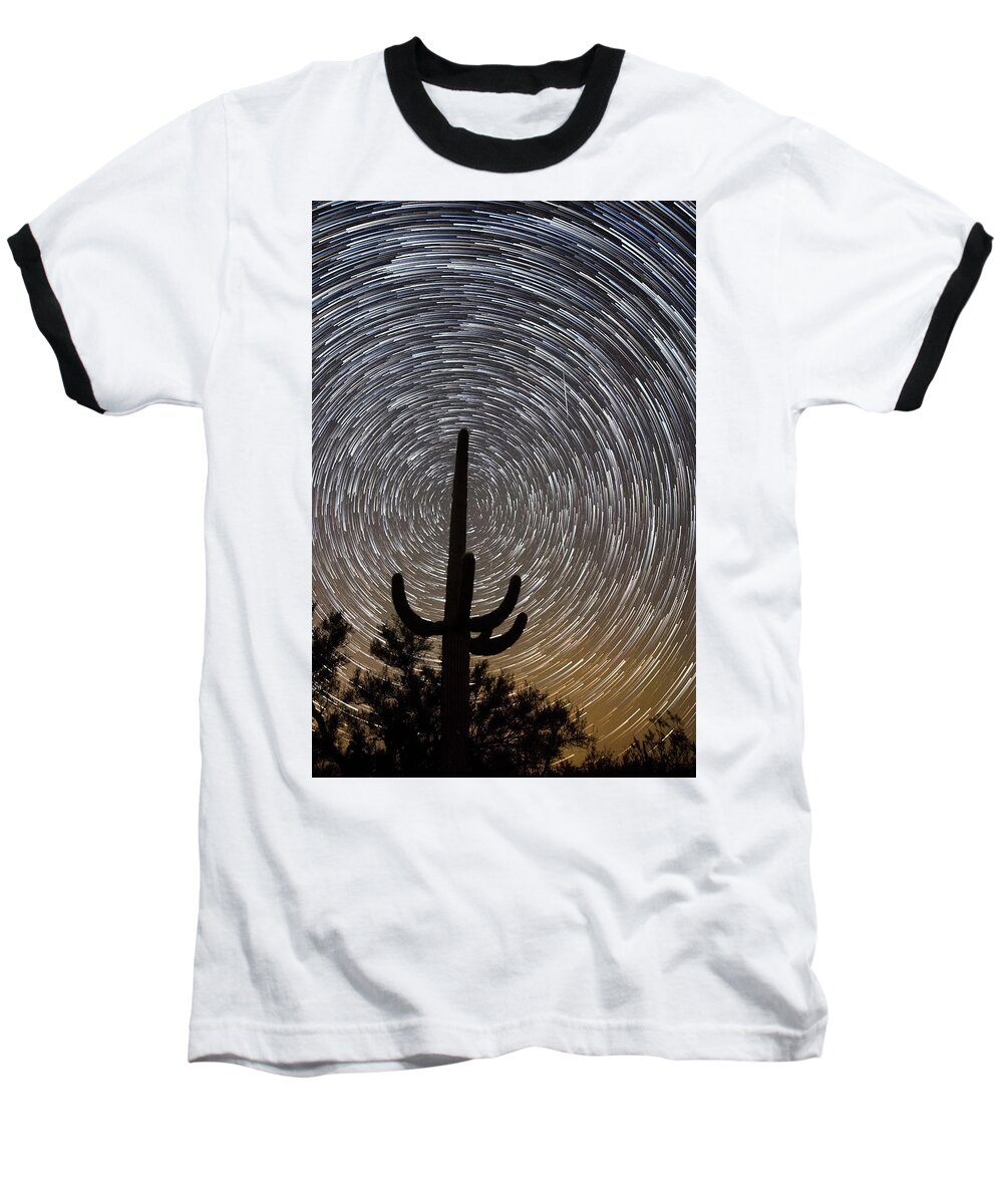 American Southwest Baseball T-Shirt featuring the photograph Into the Night by James Capo