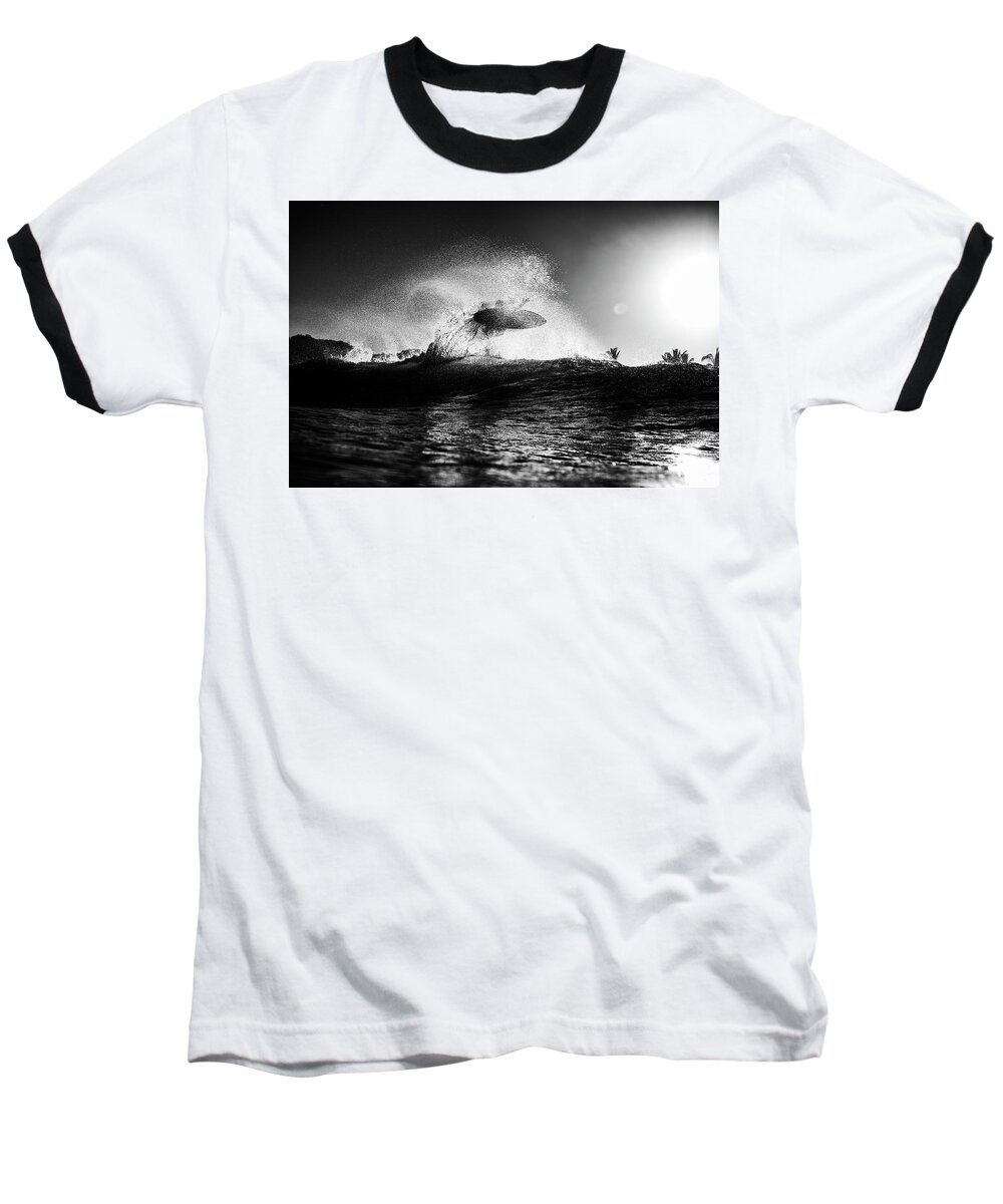 Surfing Baseball T-Shirt featuring the photograph Into The Sun by Nik West