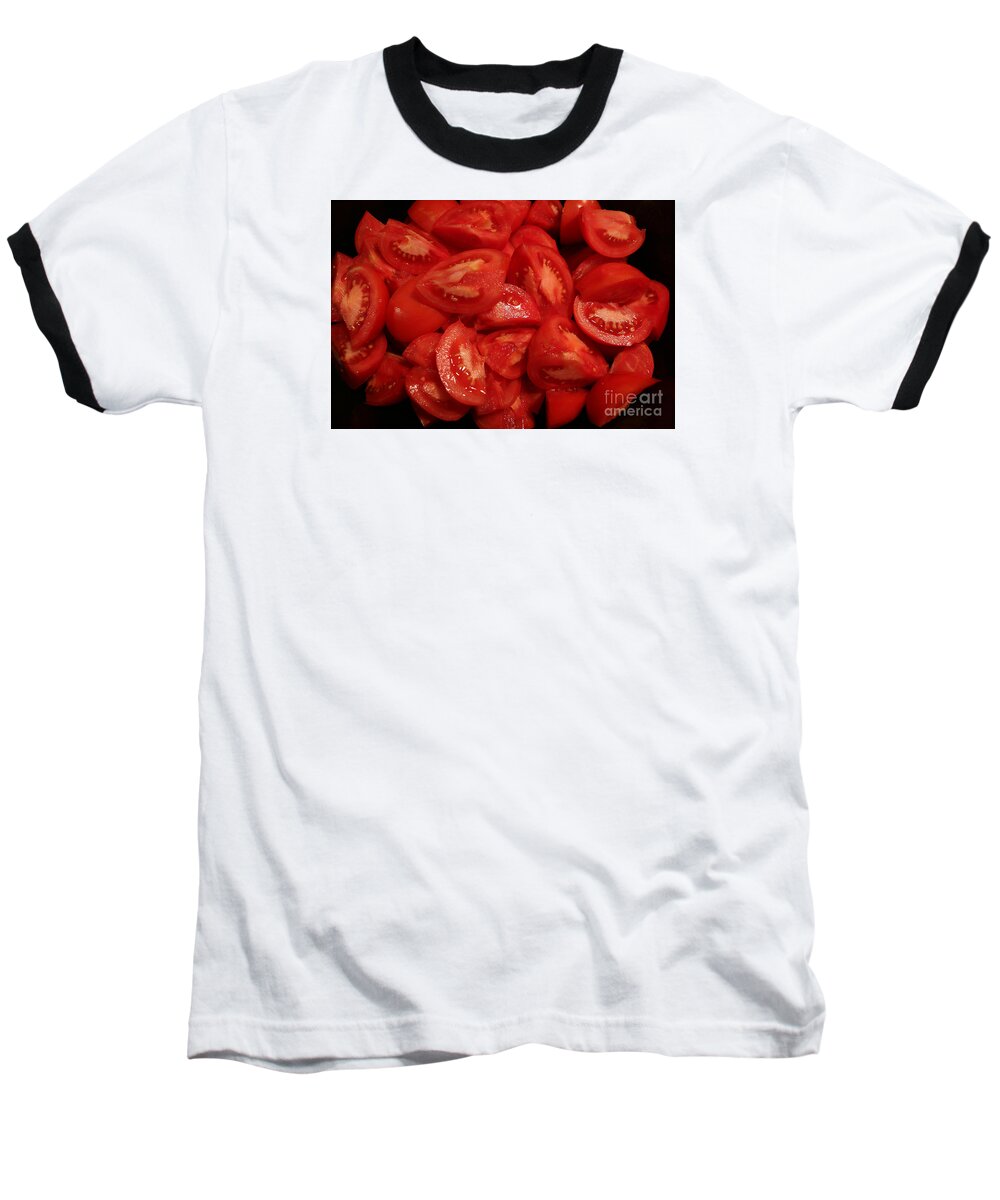 Tomatoes Baseball T-Shirt featuring the photograph Juicy Tomatoes by Jeanette French