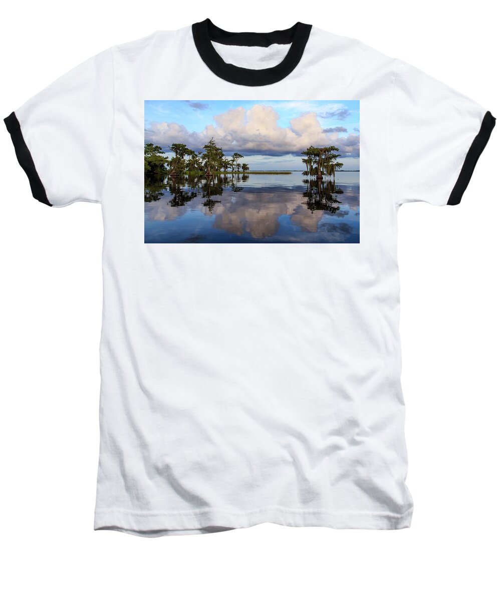 Florida Baseball T-Shirt featuring the photograph Lake Mirror by Stefan Mazzola