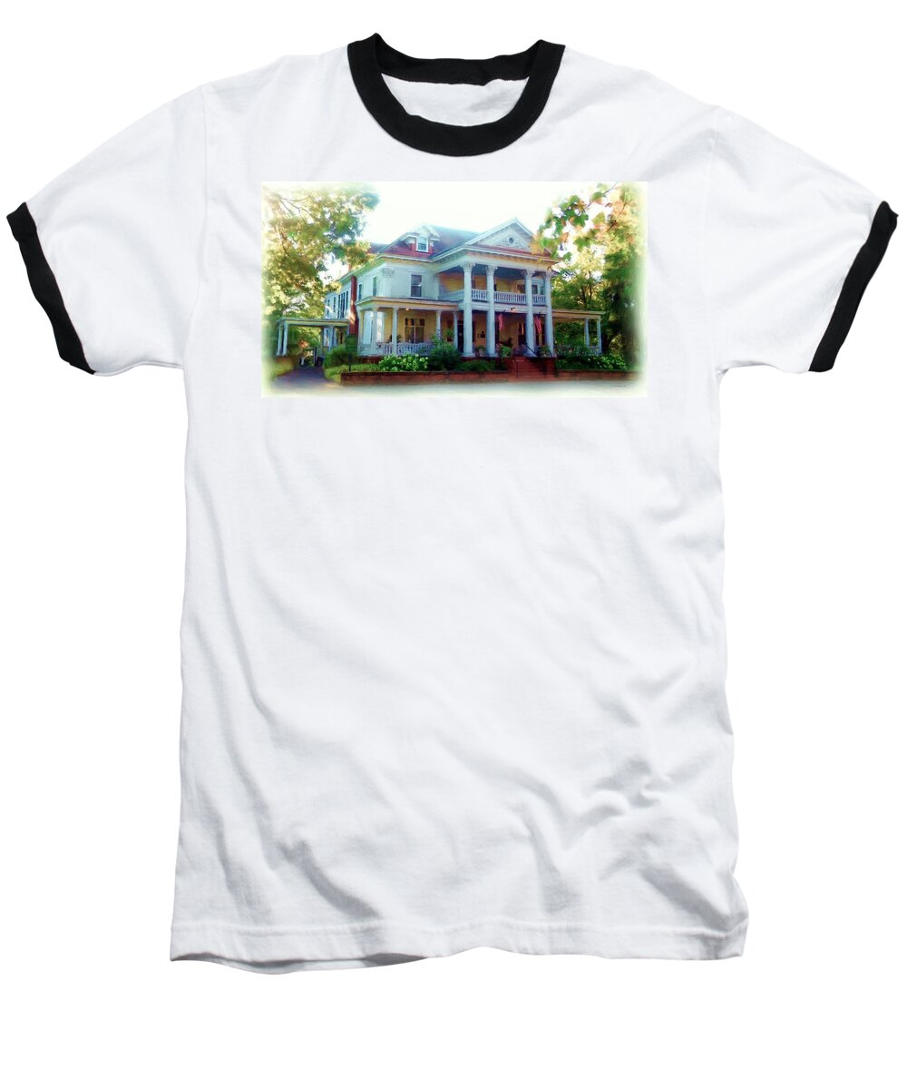 Victorian Baseball T-Shirt featuring the photograph Laurium Manor by Liz Evensen