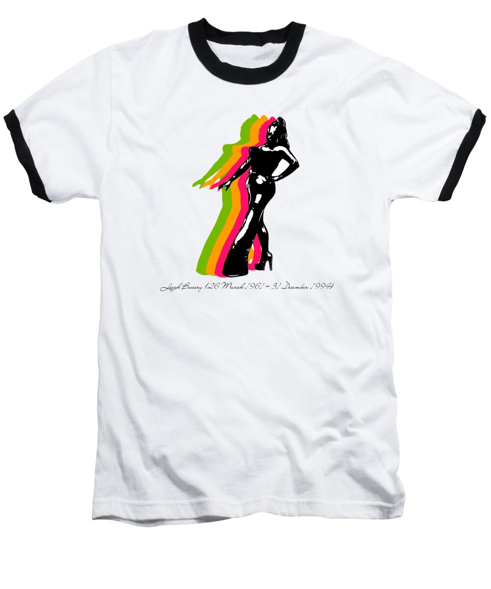 Leigh Bowery Baseball T-Shirt featuring the painting Leigh Bowery 5 by Mark Ashkenazi