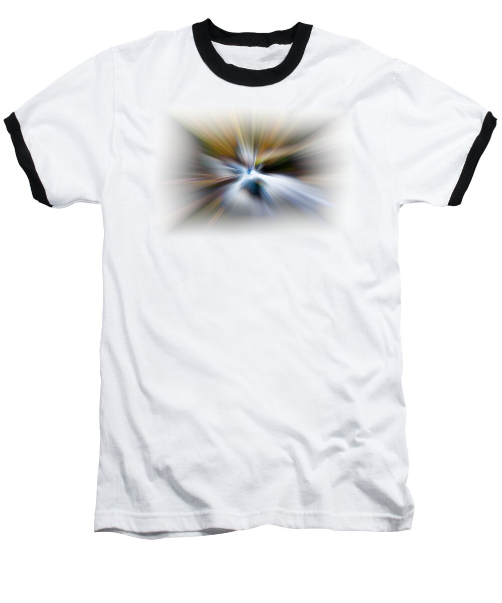 Abstract Baseball T-Shirt featuring the photograph Light Angels by Debra and Dave Vanderlaan