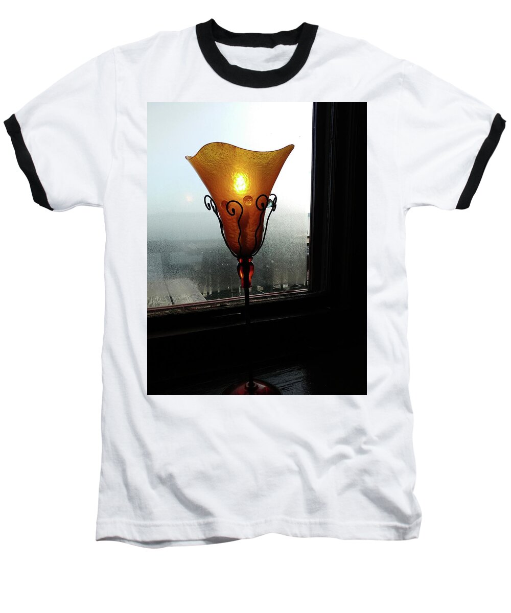 Newel Hunter Baseball T-Shirt featuring the photograph Light in the Dark by Newel Hunter