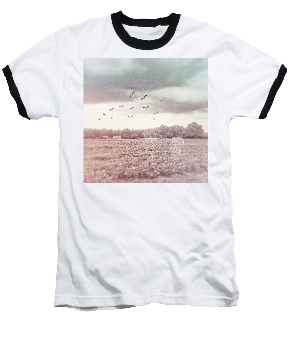 Digital Art Baseball T-Shirt featuring the digital art Lost In The Fields Of Time by Melissa D Johnston