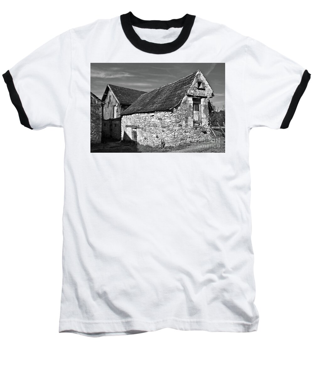 Medieval Country House Sound Baseball T-Shirt featuring the photograph Medieval Country House Sound by Silva Wischeropp