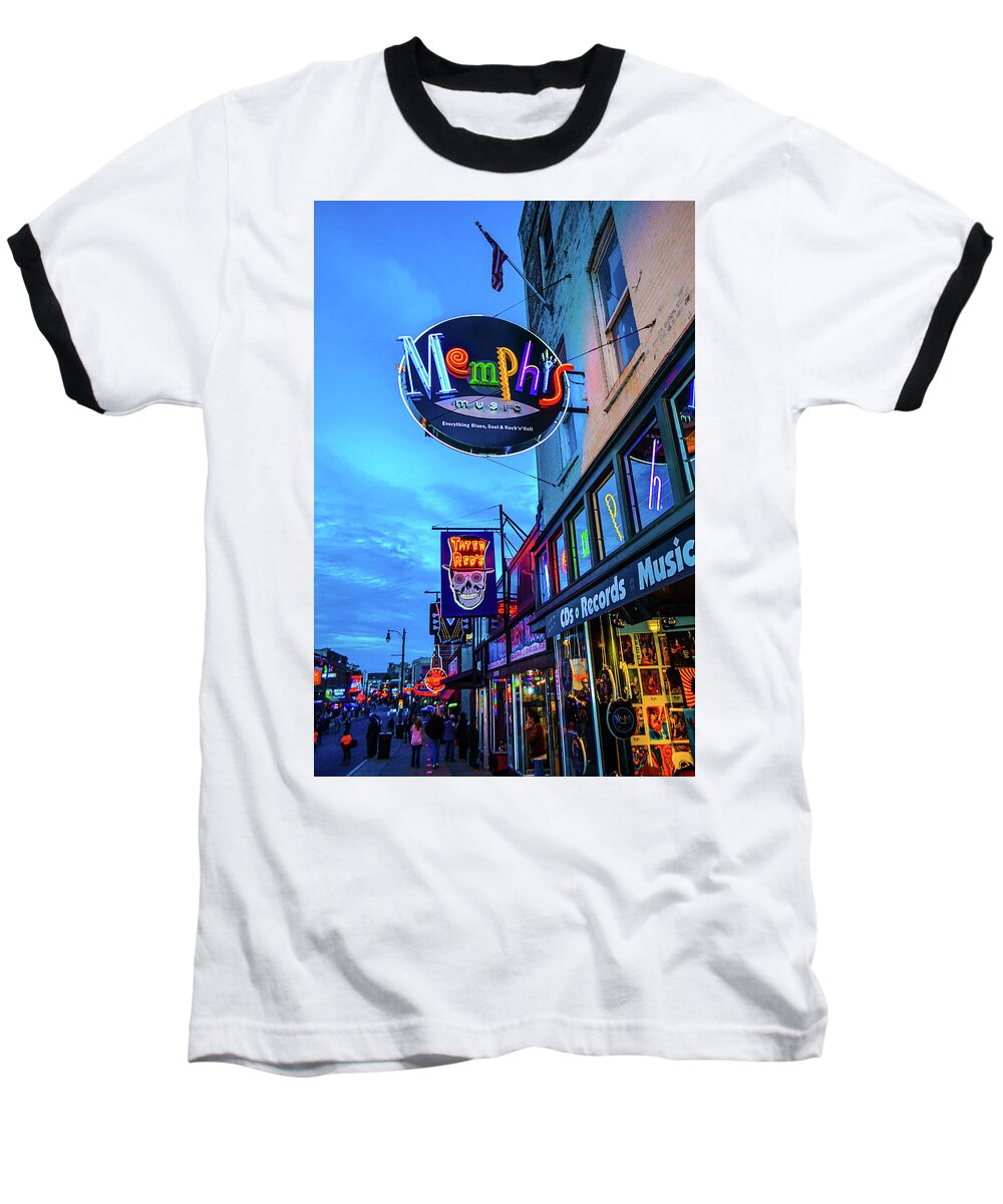 Memphis Baseball T-Shirt featuring the photograph Memphis Soul by D Justin Johns
