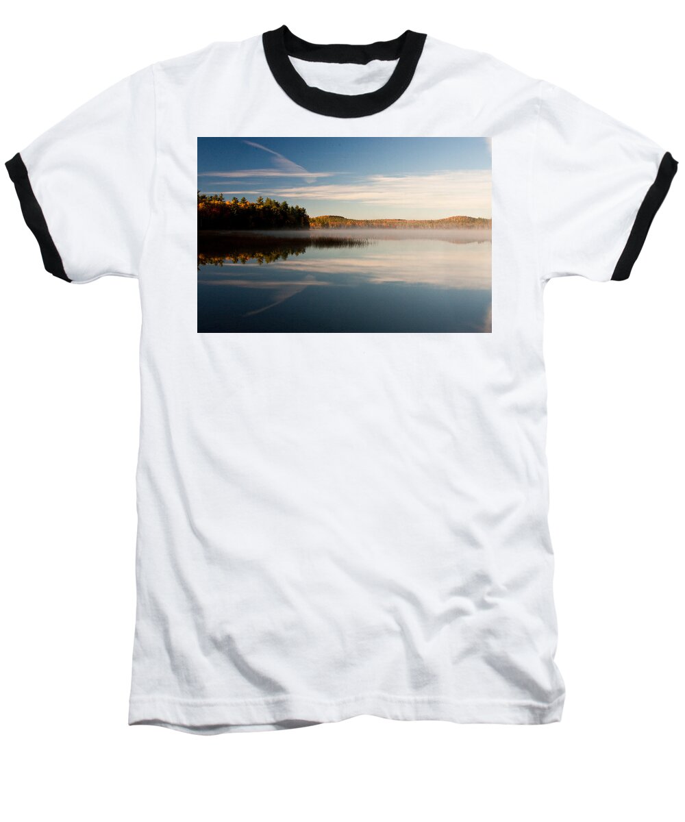 Mist Baseball T-Shirt featuring the photograph Misty Morning by Brent L Ander