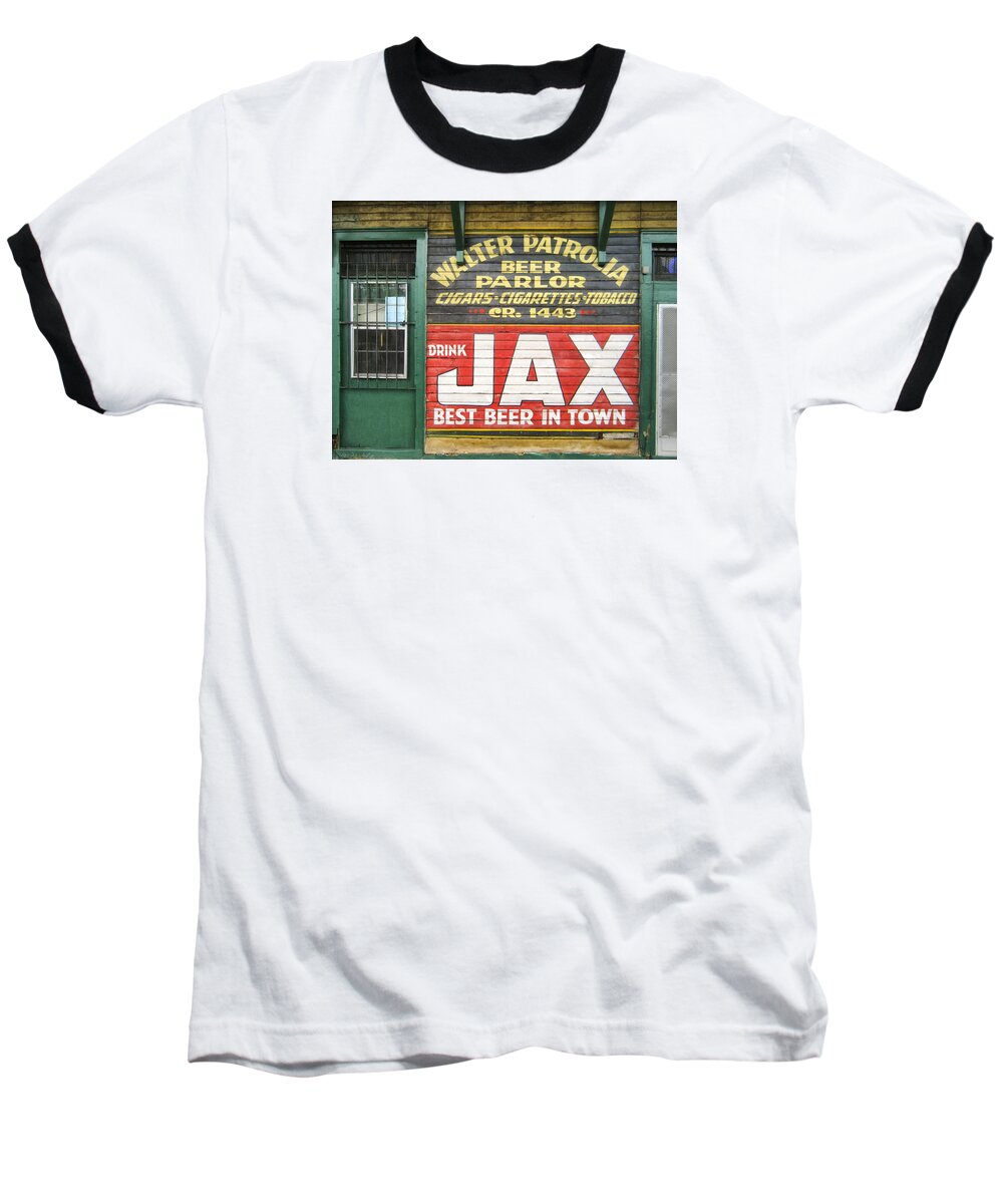 New Orleans Baseball T-Shirt featuring the photograph New Orleans Beer Parlor by Dominic Piperata
