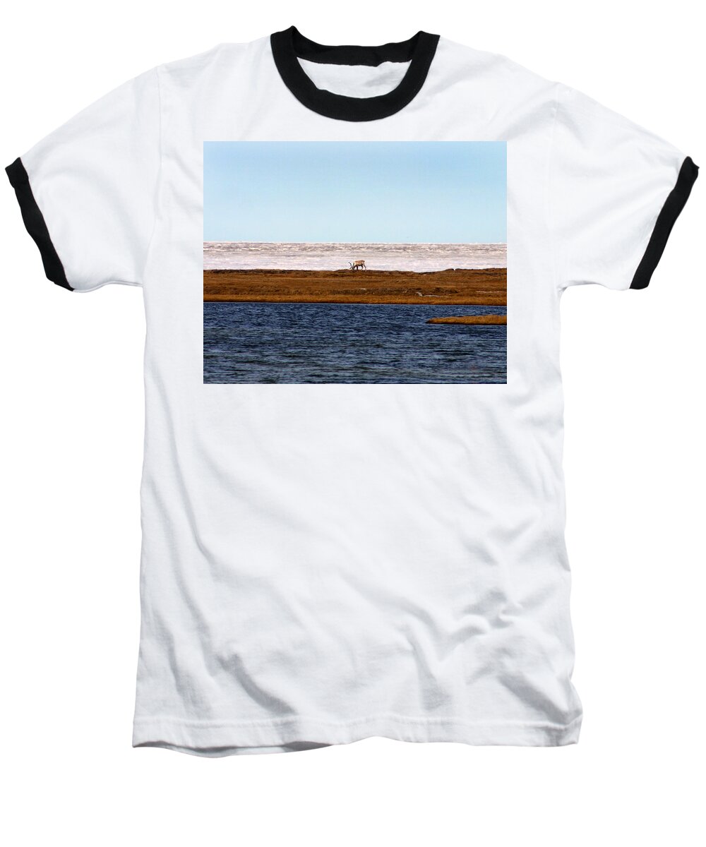 Arctic Baseball T-Shirt featuring the photograph North Slope by Anthony Jones
