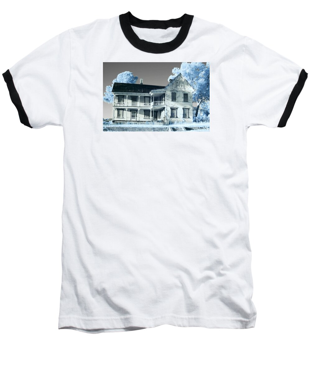 Old Baseball T-Shirt featuring the photograph Old Shull House in 642 by Charles Hite