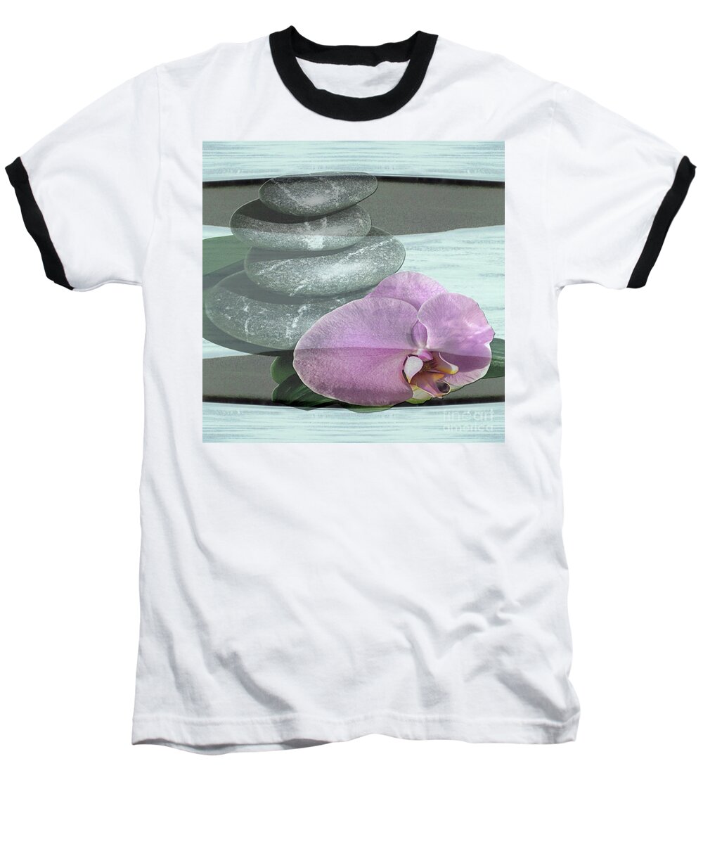 Orchid Baseball T-Shirt featuring the photograph Orchid Tranquility by Rockin Docks Deluxephotos