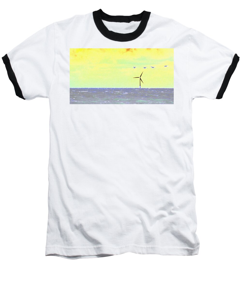 Sea Baseball T-Shirt featuring the photograph Out to Sea by Susan Baker