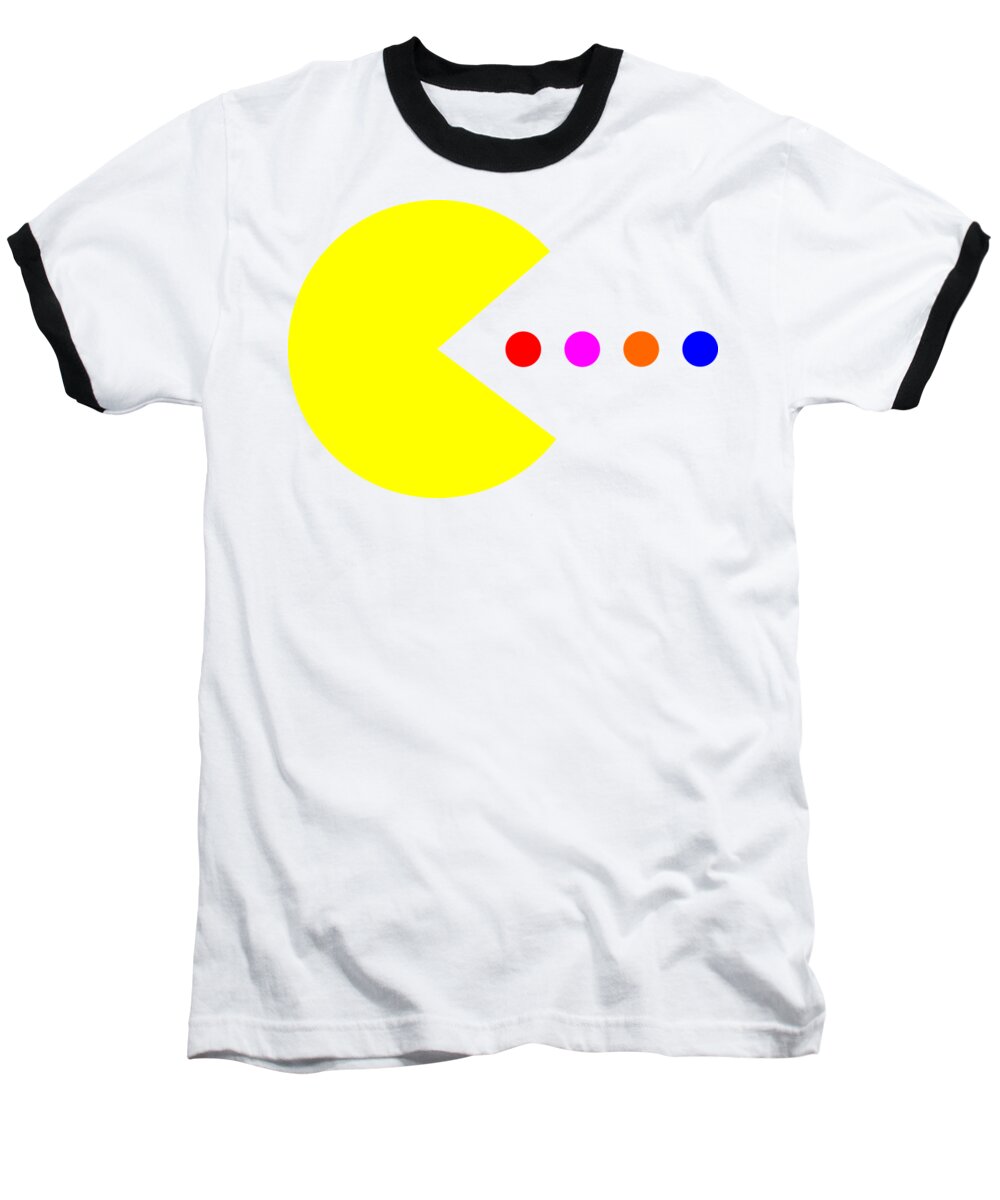 Pacman Baseball T-Shirt featuring the digital art Pacman by Esoterica Art Agency
