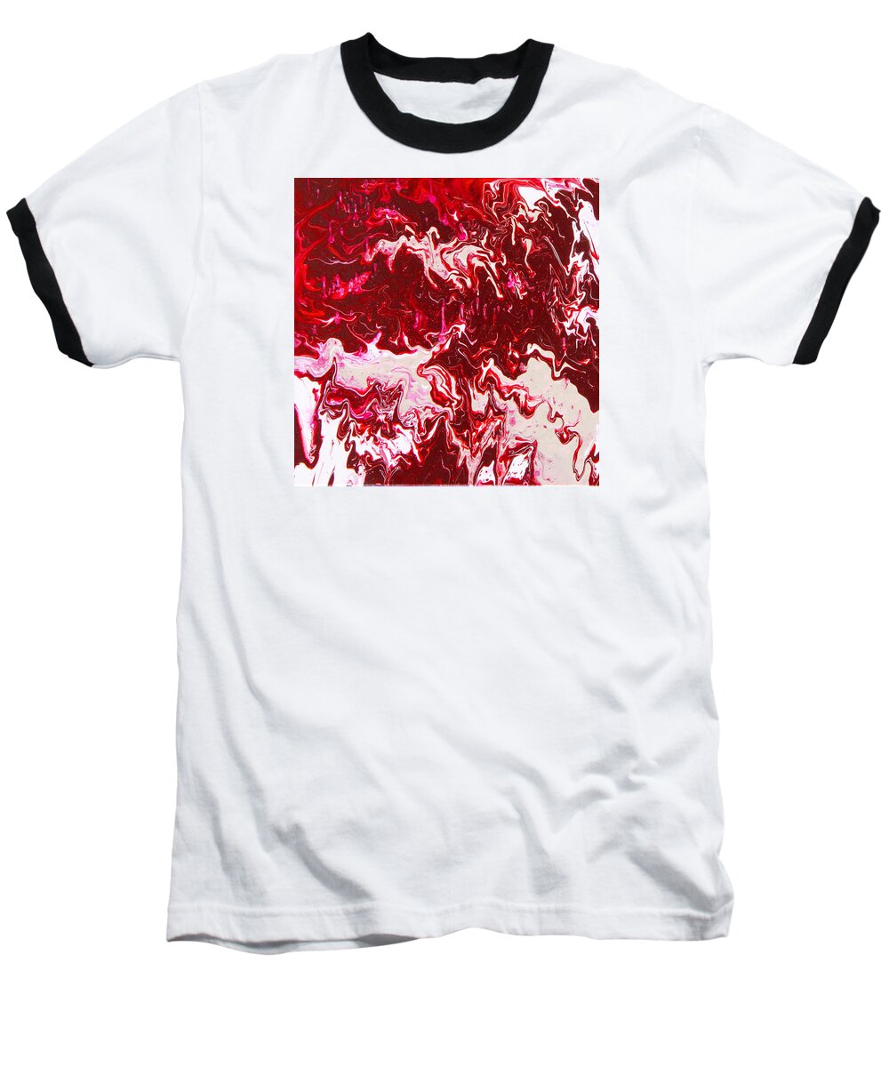 Fusionart Baseball T-Shirt featuring the painting Parfait by Ralph White