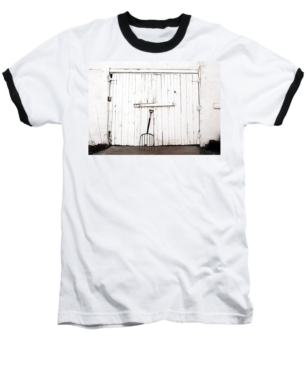 Americana Baseball T-Shirt featuring the photograph Pitch Fork by Marilyn Hunt