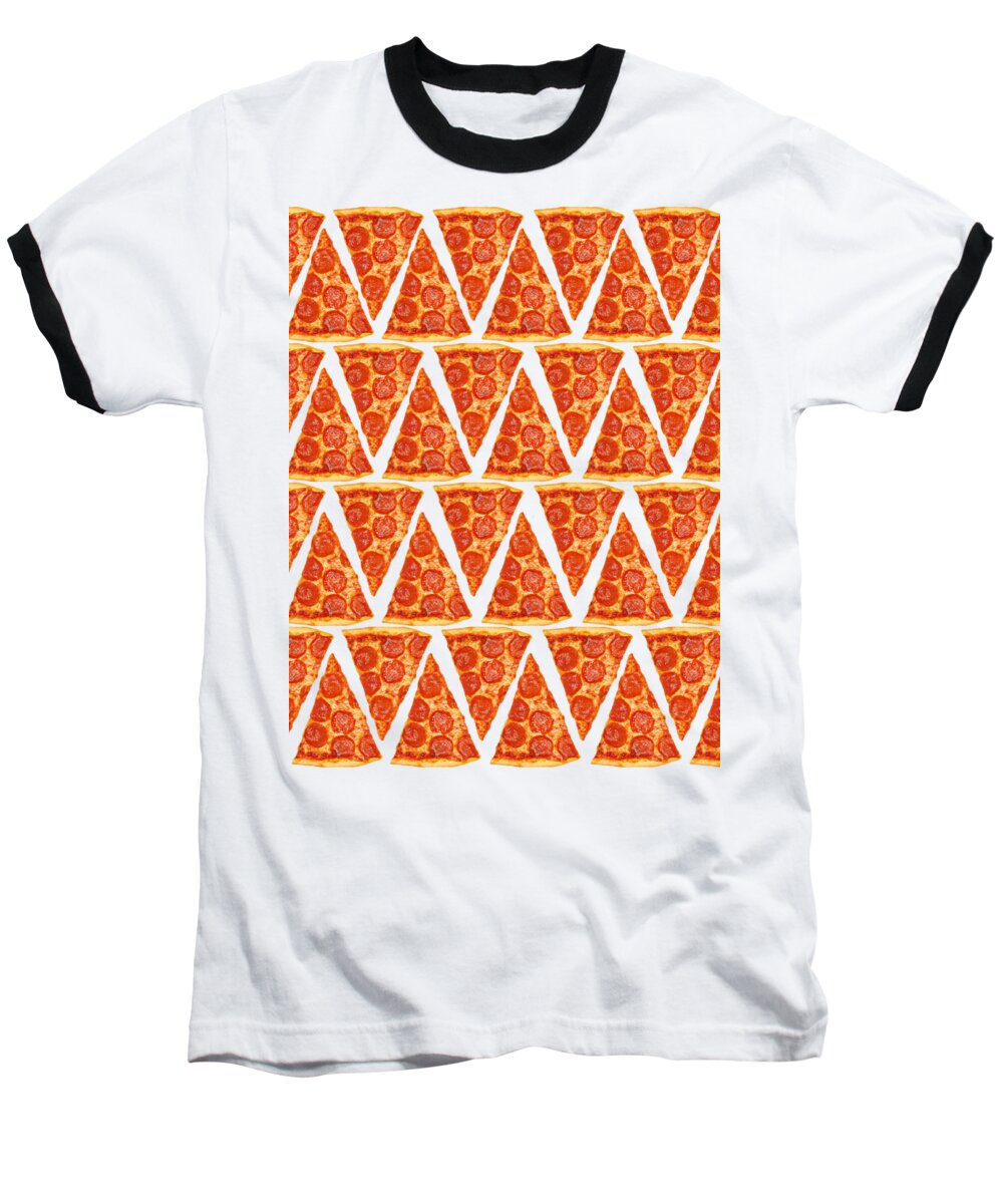 Pizza Baseball T-Shirt featuring the photograph Pizza Slices by Diane Diederich