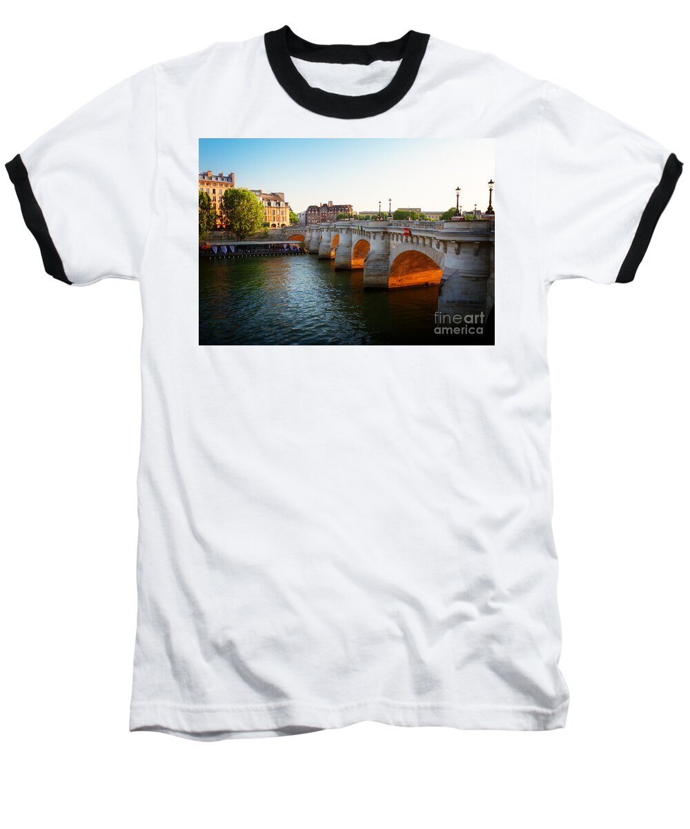 Paris Baseball T-Shirt featuring the photograph Pont Neuf, Paris, France by Anastasy Yarmolovich
