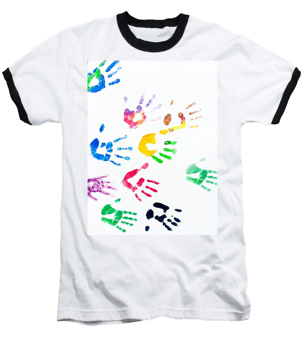 Rainbow Baseball T-Shirt featuring the photograph Rainbow Color Arms Prints by Jenny Rainbow