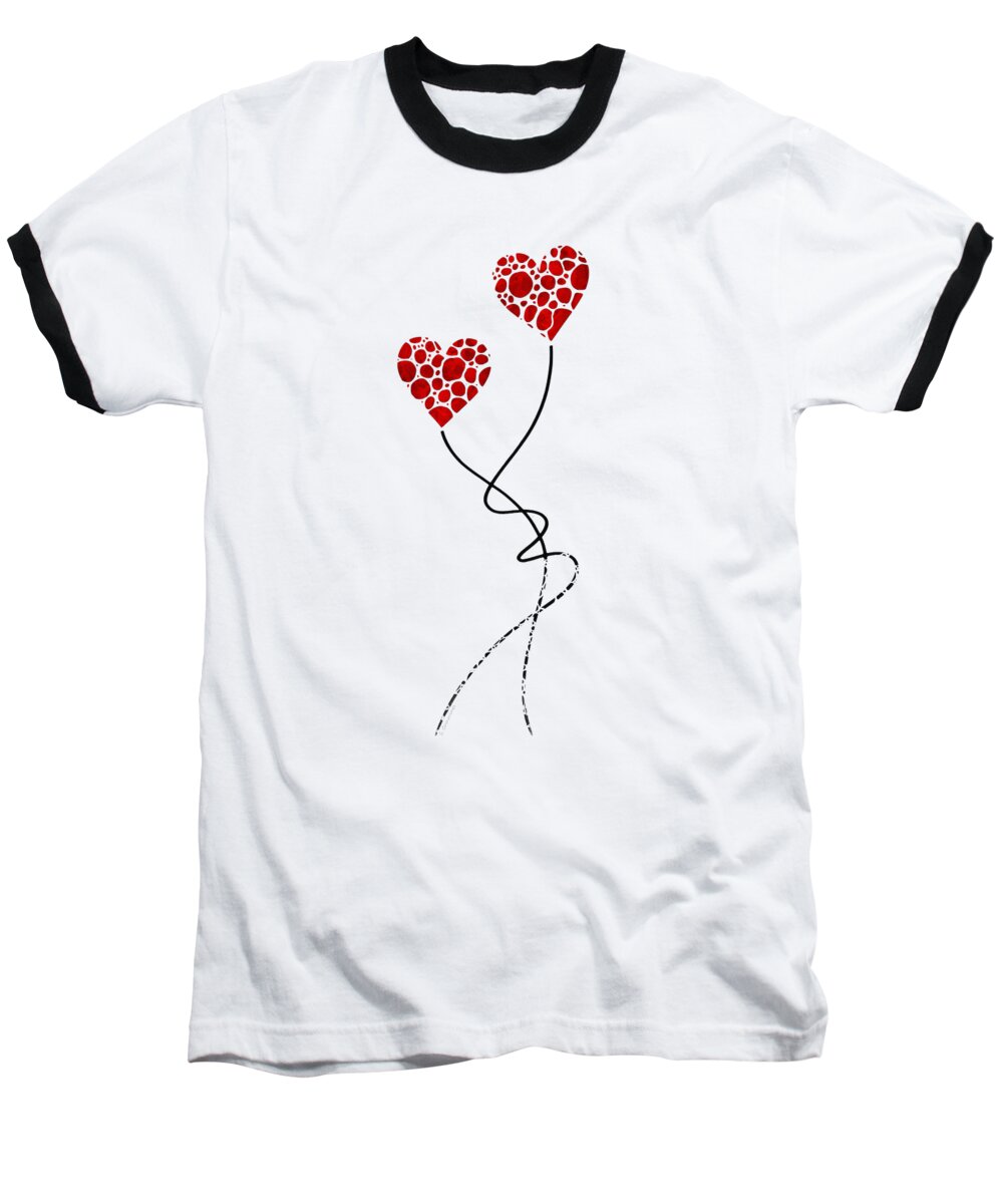 Love Baseball T-Shirt featuring the painting Romantic Art - You Are The One - Sharon Cummings by Sharon Cummings