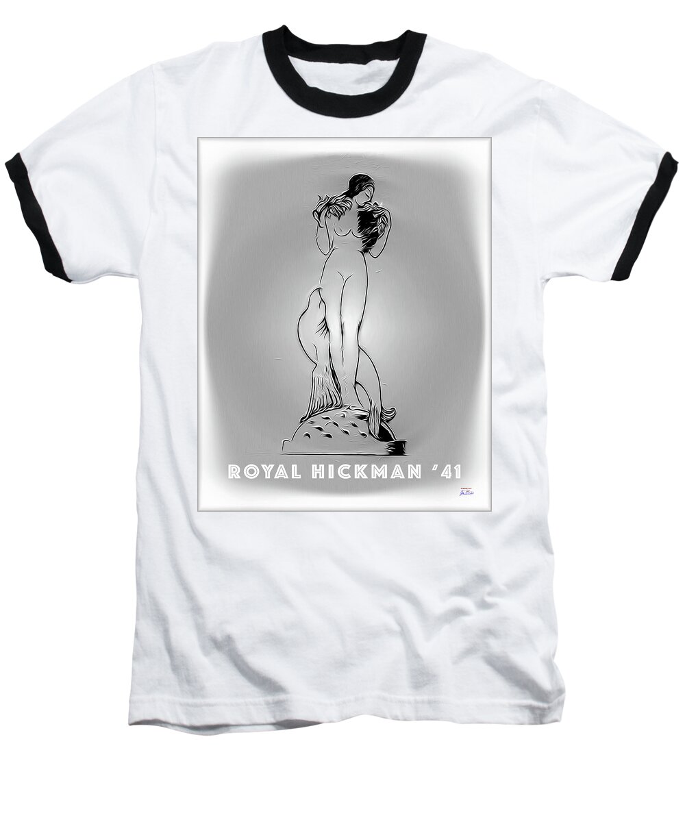 For Private Use Baseball T-Shirt featuring the digital art Royal Hickman 41 2 by Joe Paradis