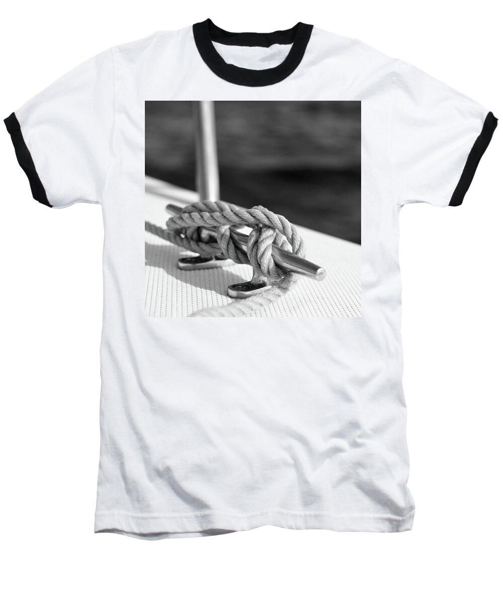 Sailors Knot Baseball T-Shirt featuring the photograph Sailor's Knot Square by Laura Fasulo