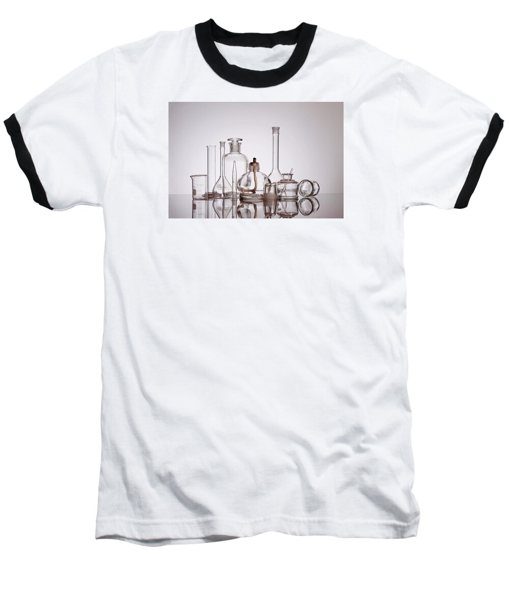 Beaker Baseball T-Shirt featuring the photograph Scientific Glassware by Tom Mc Nemar