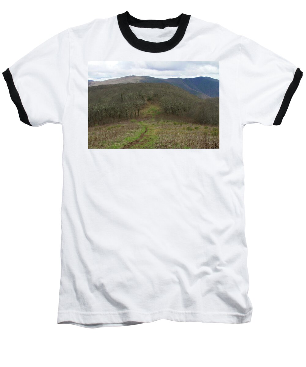 Nantahala National Forest Baseball T-Shirt featuring the photograph Silers Bald 2015e by Cathy Lindsey