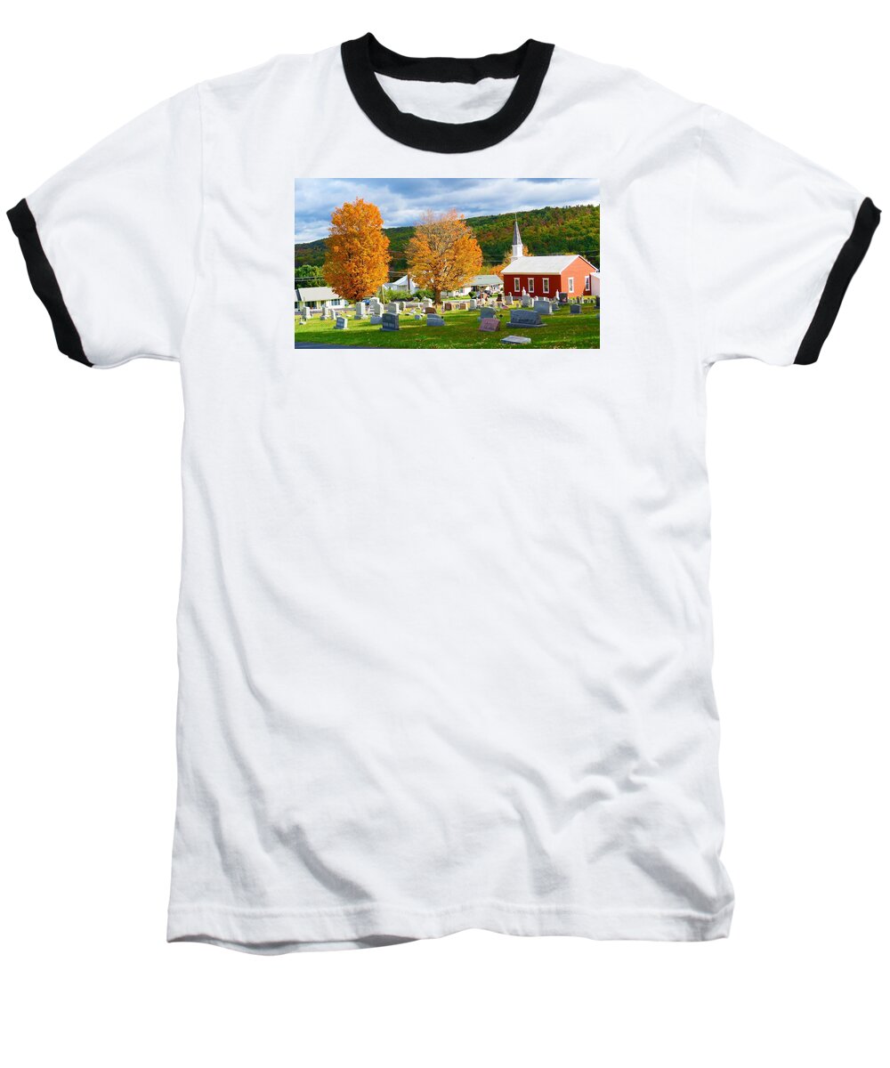 Church Baseball T-Shirt featuring the photograph Sleeping Peacefully by Jeanette Oberholtzer