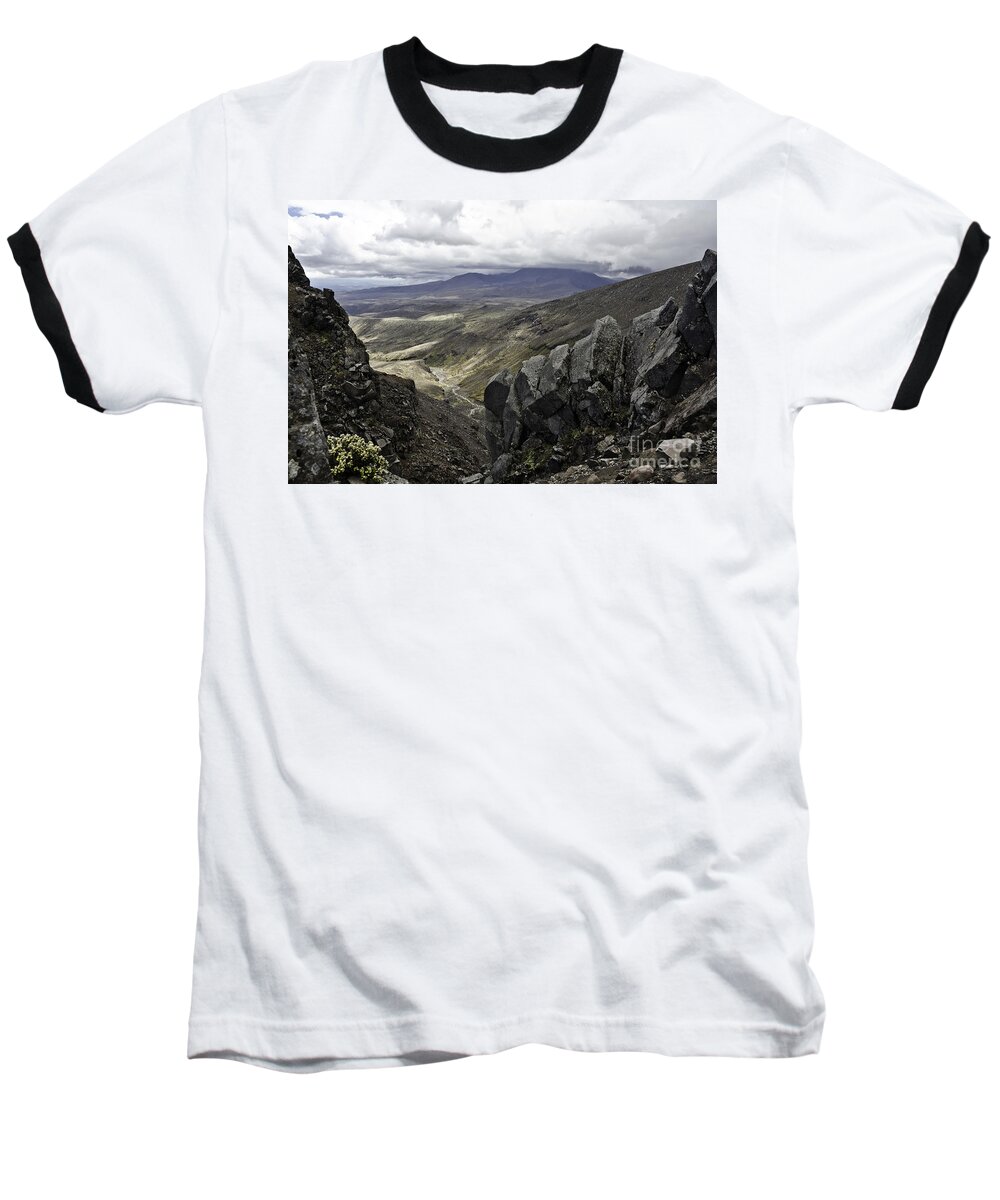 Rocks Baseball T-Shirt featuring the photograph Somewhere in New Zealand by Yurix Sardinelly