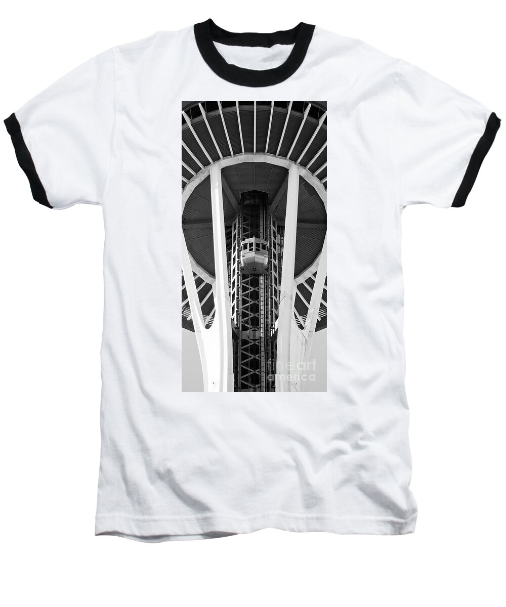 Space Needle Baseball T-Shirt featuring the photograph Space Needle Seattle by Chris Dutton
