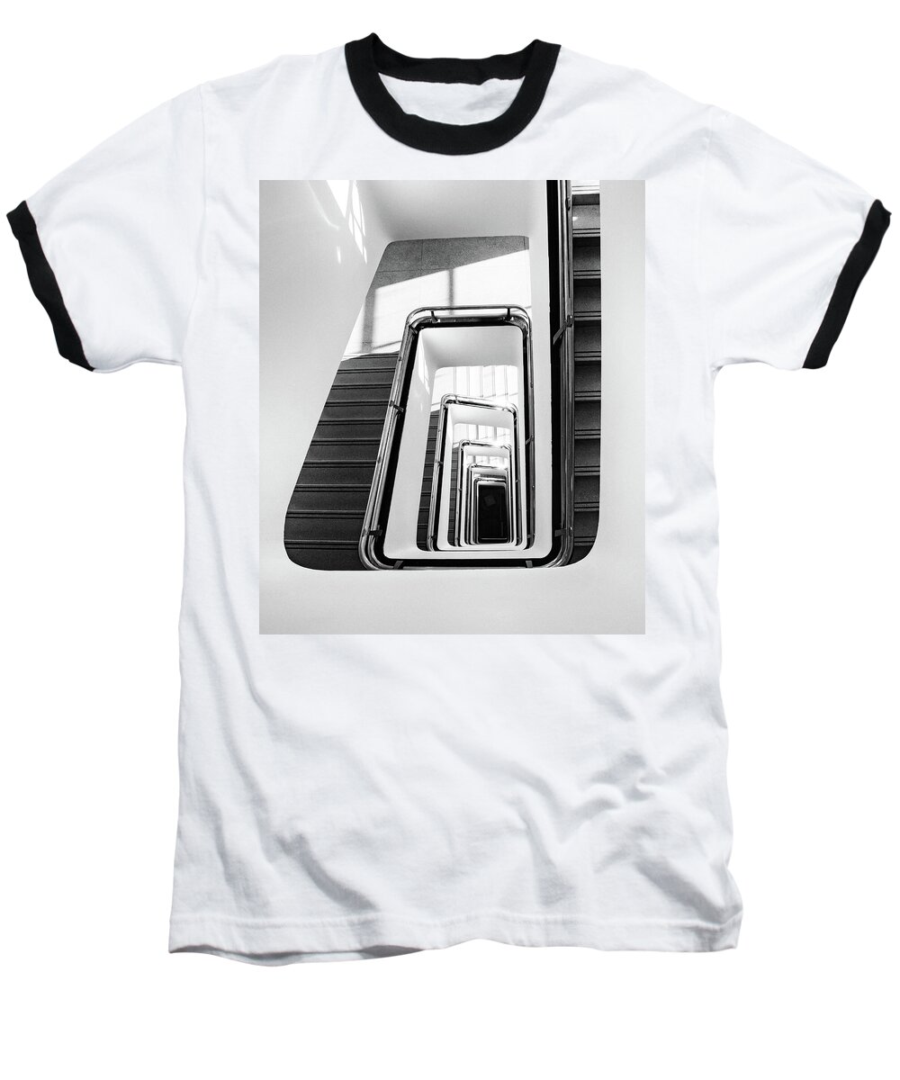 Bm.museum Baseball T-Shirt featuring the photograph Staircase III by Marzena Grabczynska Lorenc