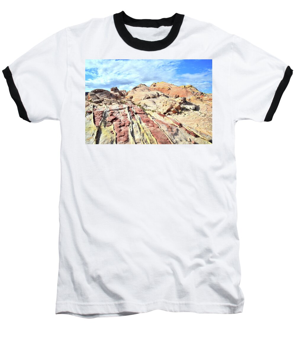 Valley Of Fire State Park Baseball T-Shirt featuring the photograph Stripes of Valley of Fire by Ray Mathis