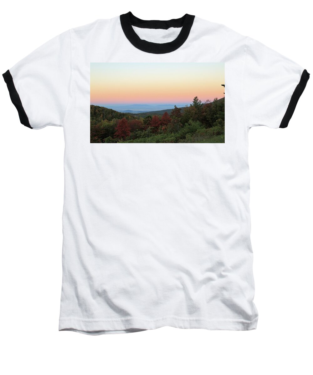 Photosbymch Baseball T-Shirt featuring the photograph Sunrise over the Shenandoah Valley by M C Hood