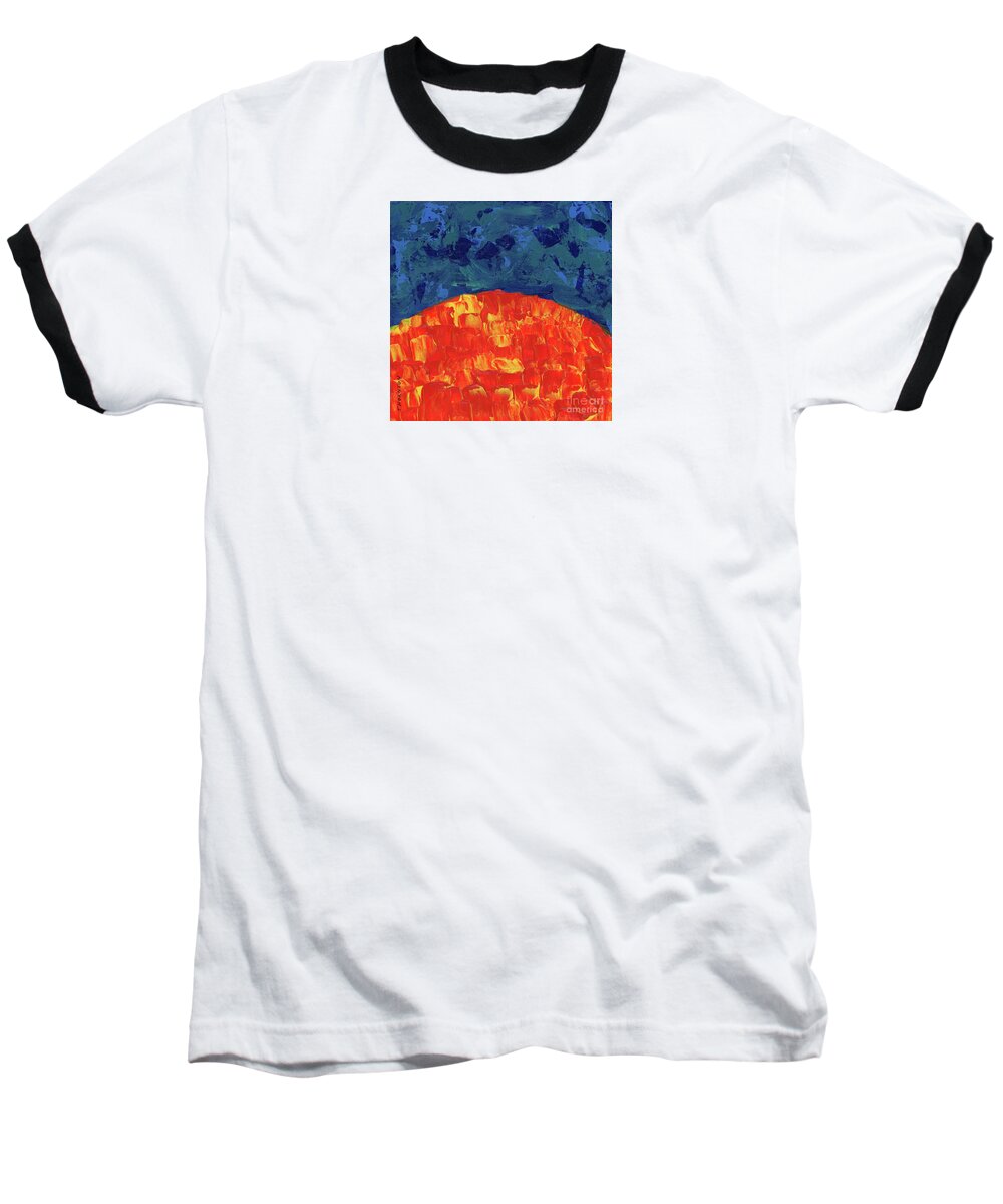 Sun Baseball T-Shirt featuring the painting Sunrise Sunset 1 by Diane Thornton