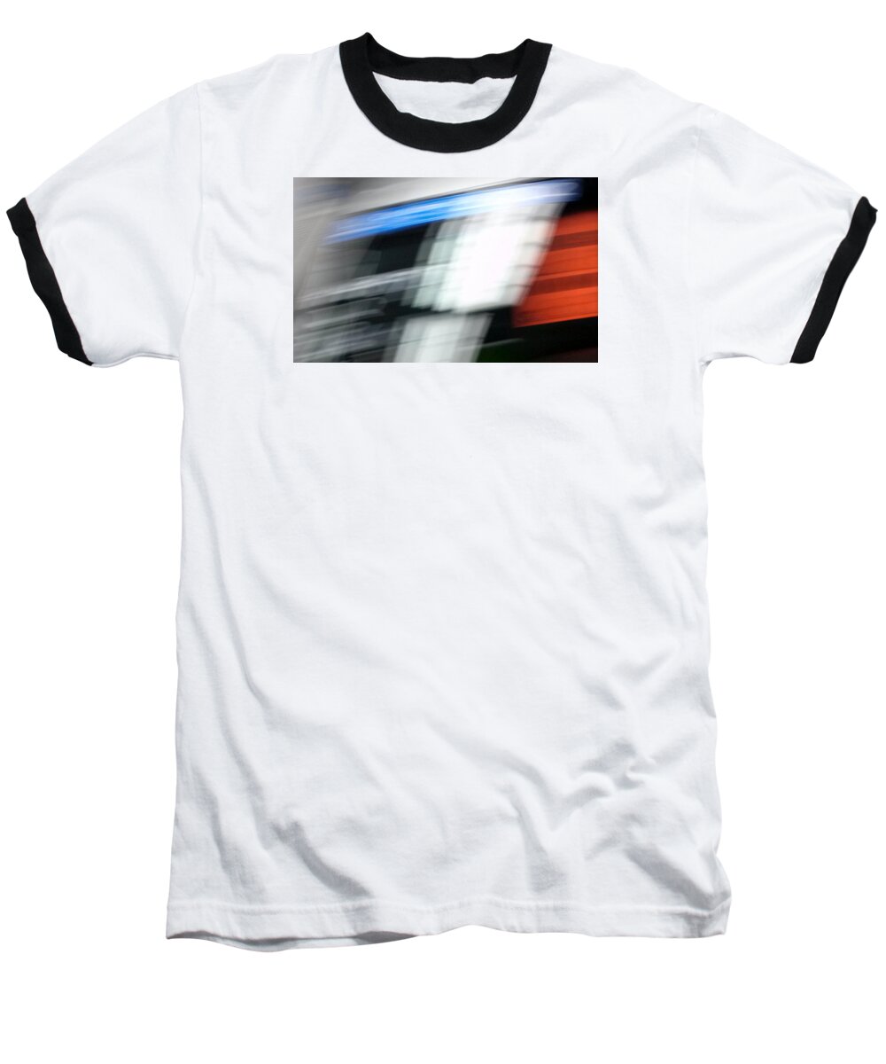 Abstract Baseball T-Shirt featuring the photograph TGV by Steven Huszar