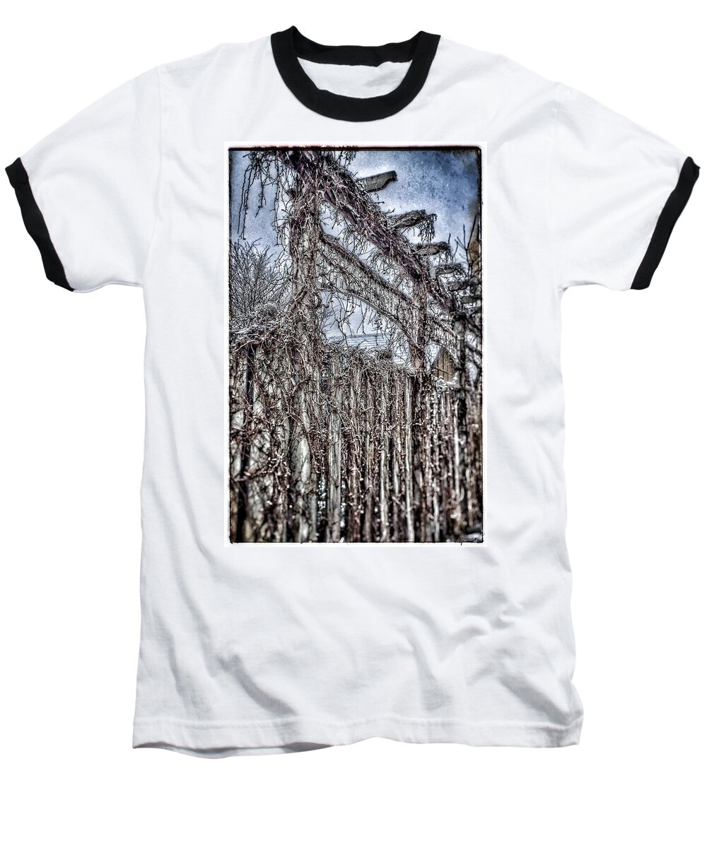 Landscape Baseball T-Shirt featuring the photograph The gate by Christine Paris