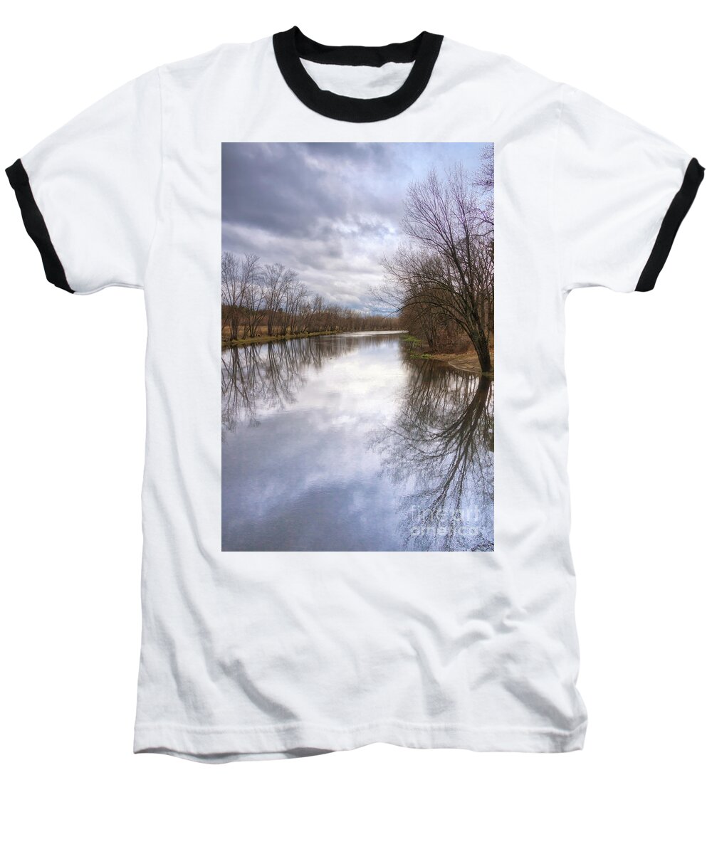 Saco River Baseball T-Shirt featuring the photograph The Mighty Saco River by Elizabeth Dow