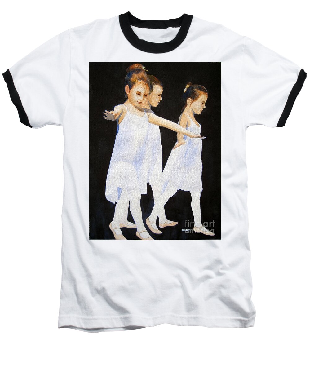 Dance Baseball T-Shirt featuring the painting The Recital by Shirley Braithwaite Hunt