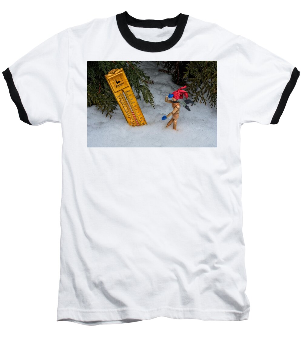 Wood Baseball T-Shirt featuring the photograph The Snowstorm by Mark Fuller