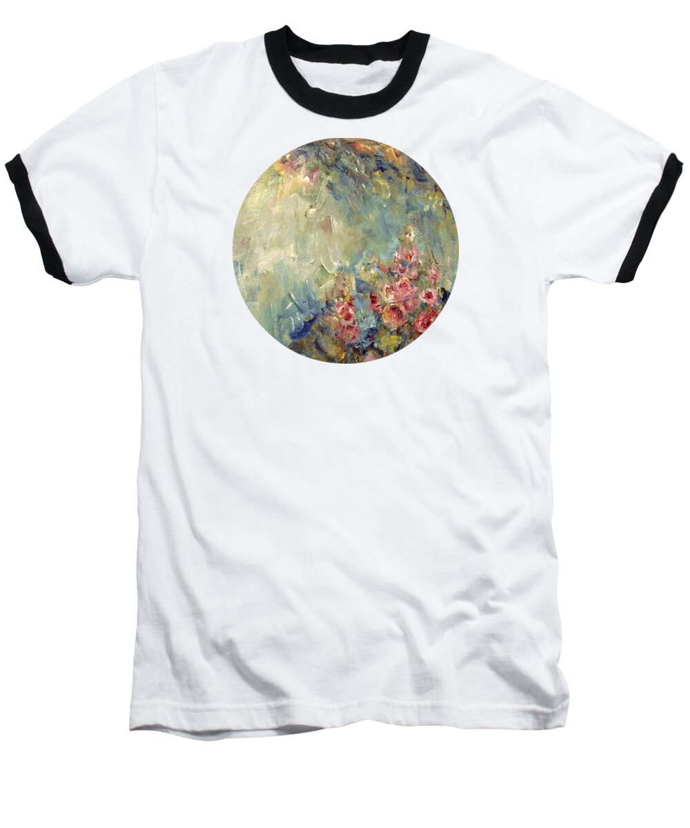 Impressionism Baseball T-Shirt featuring the painting The Sparkle of Light by Mary Wolf