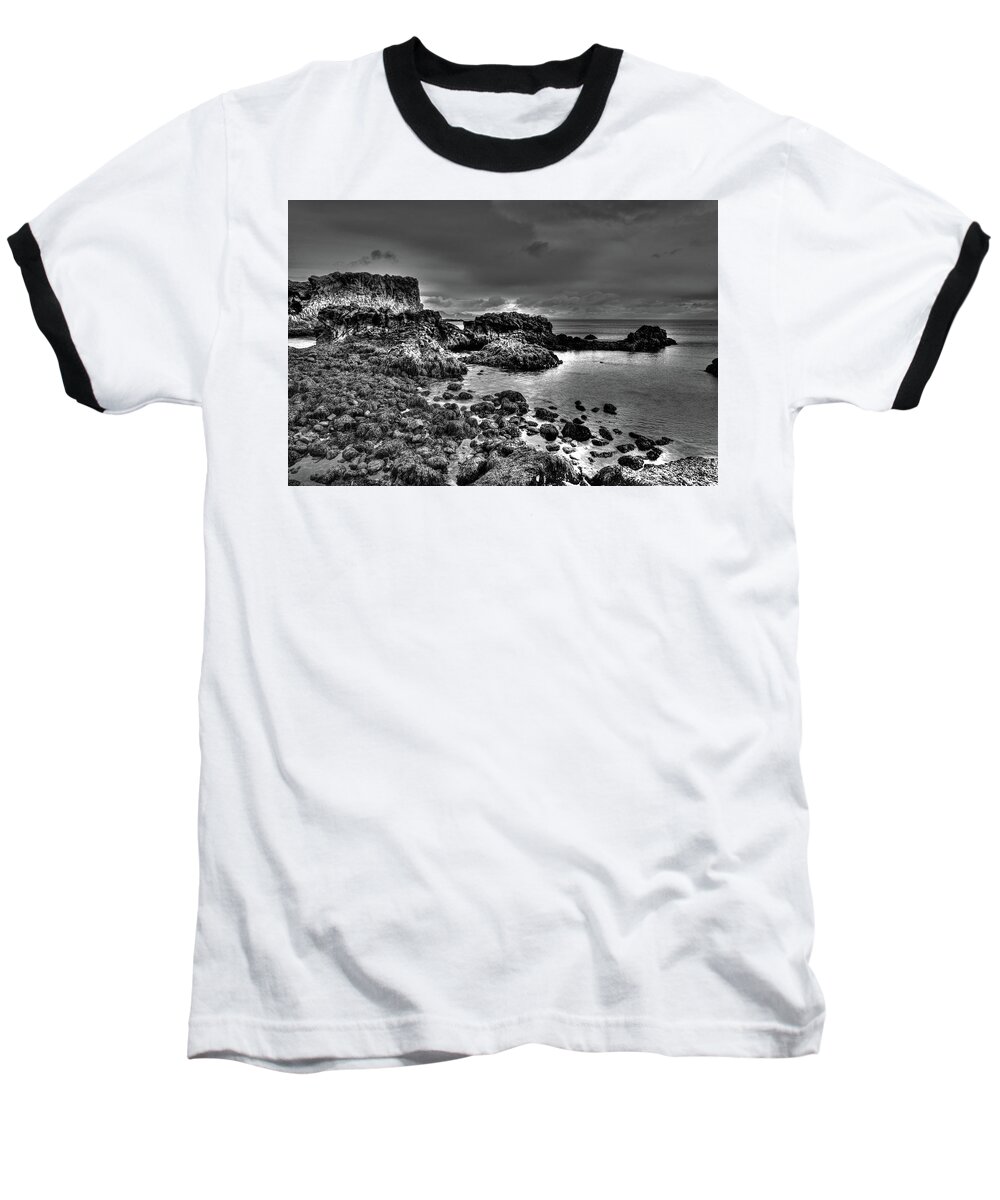 Europe Baseball T-Shirt featuring the photograph The Tide Pools at Hellnar at low tid by Matt Swinden
