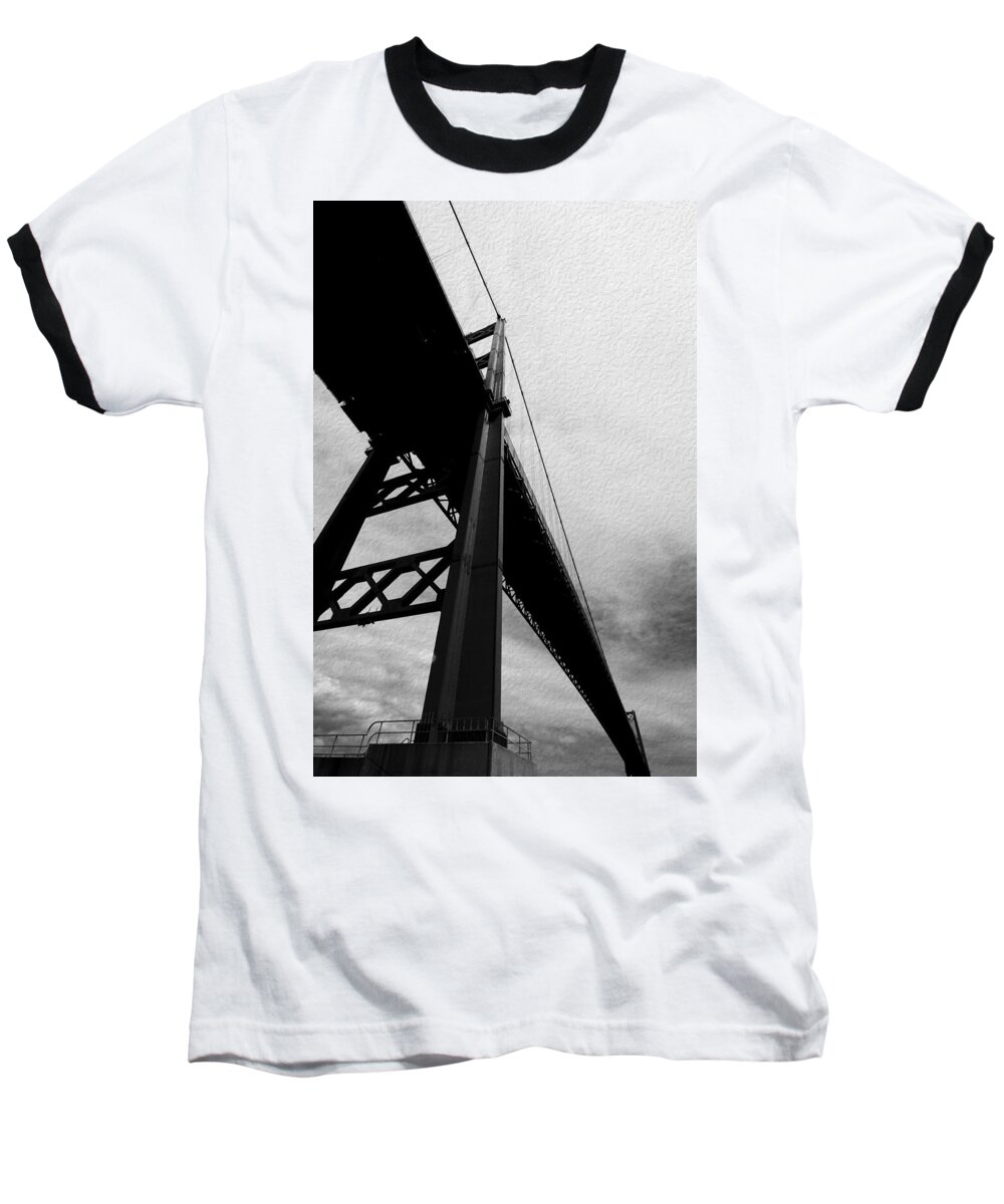 Bridge Baseball T-Shirt featuring the photograph The Vincent Thomas by Joe Schofield