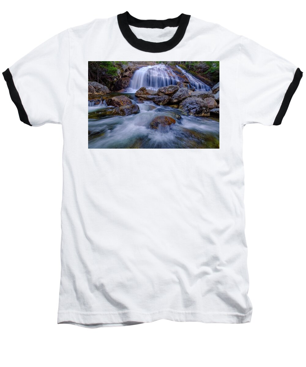 Forest Baseball T-Shirt featuring the photograph Thompson Falls, Pinkham Notch, NH by Jeff Sinon